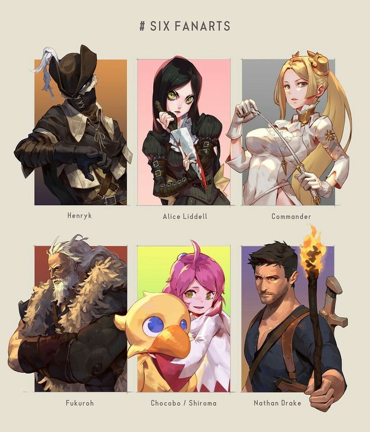 six different characters from the video game overwatch