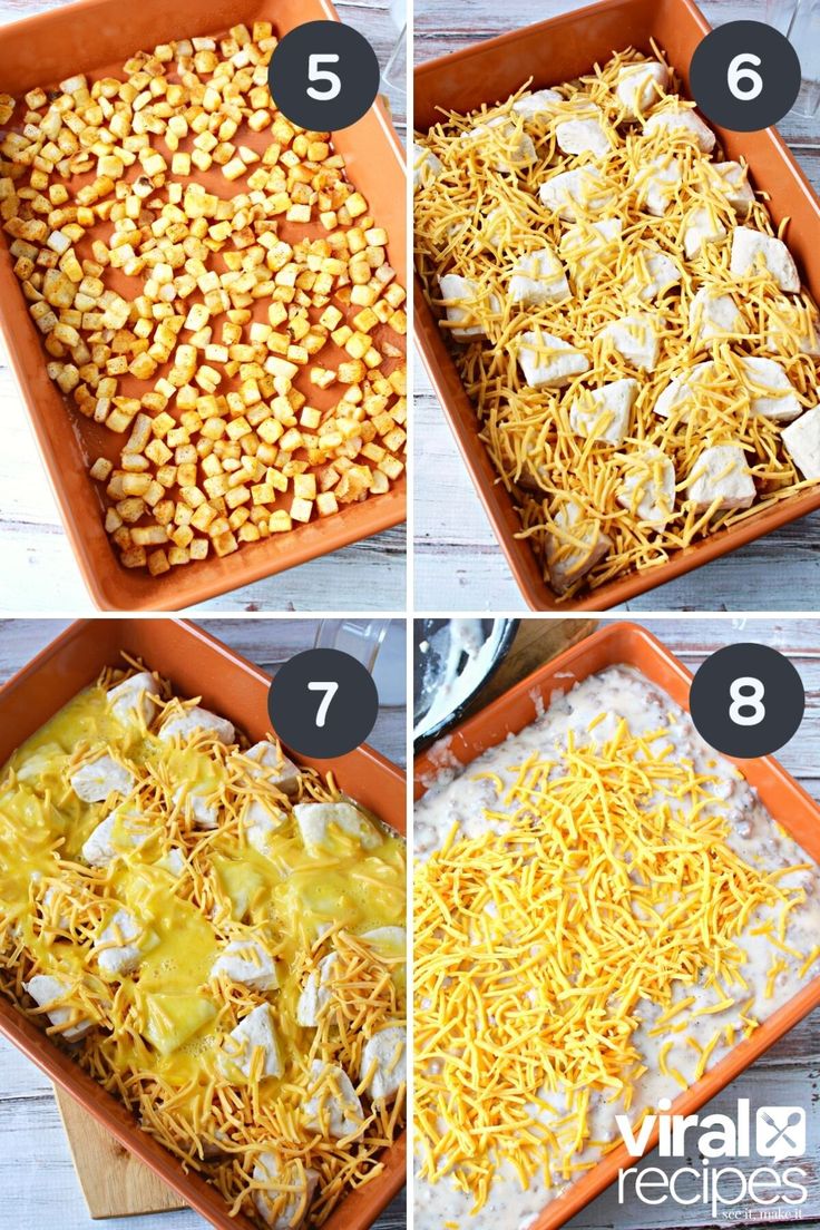 steps to make an enchilada casserole with corn, cheese and sour cream