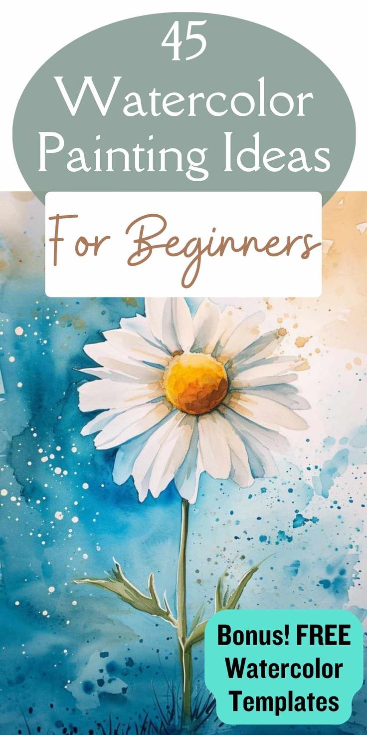 watercolor painting ideas for beginners that are easy to use and great for beginners