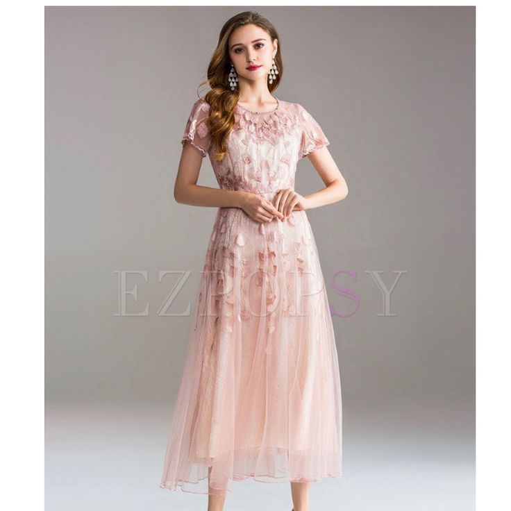 Beautiful, Elegant, Embroidered Dress. Embroidered With Delicate Flowers, And Simple Sparkle Beads. Mid-Length. Never Worn. Pink Floral Floor-length Dress, Elegant Pink Floral Embroidered Maxi Dress, Elegant Pink Maxi Dress With Floral Embroidery, Elegant Pink Embroidered Maxi Dress, Pink Floral Applique Dress For Banquet, Elegant Pink Embellished Embroidered Dress, Elegant Spring Embroidered Floor-length Dress, Pink Floor-length Dress With Floral Embroidery, Spring Evening Dresses With Pearl Embroidery