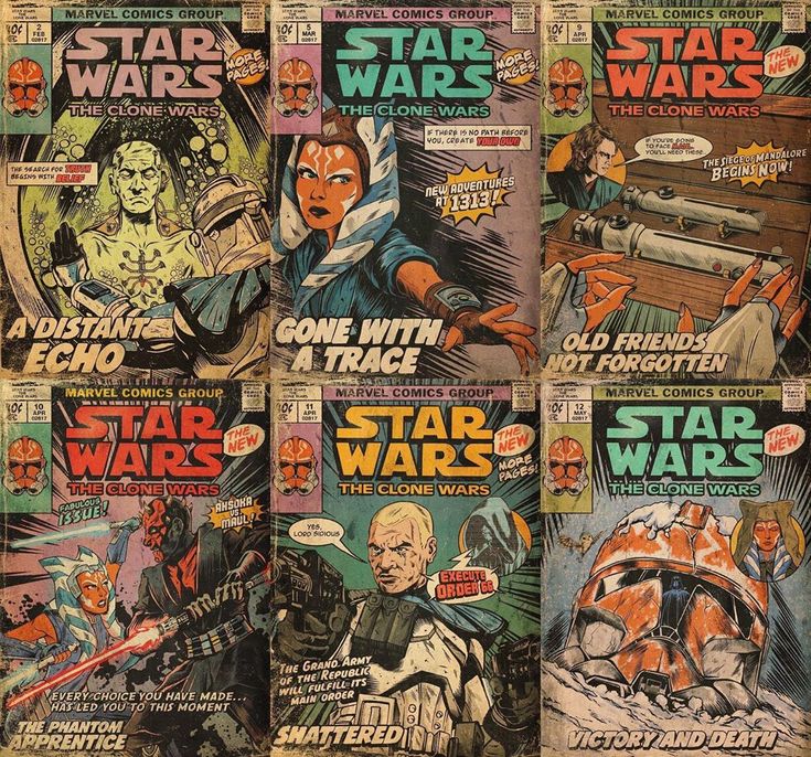 star wars comic covers from the early 20th century