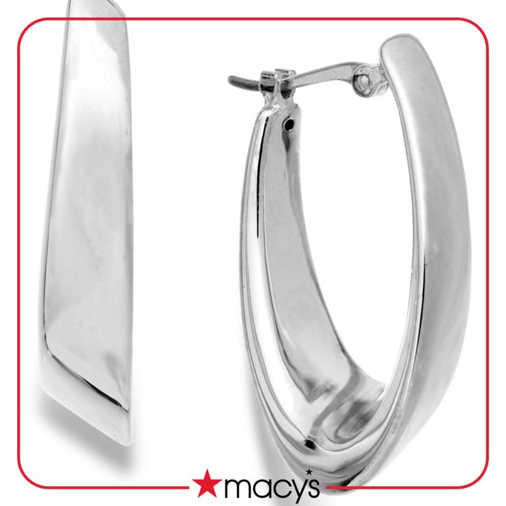 in stock Macy's Formal Drop Earrings, Designer Metal Jewelry With Matching Earrings, Modern Sterling Silver Jewelry With Elegant Design, Elegant Drop Earrings From Macy's, Elegant Drop Earrings By Macy's, Elegant Macy's Drop Earrings, Modern Earrings With Polished Finish As Gift, Modern Earrings With Polished Finish For Gift, Modern Metal Earrings For Anniversary