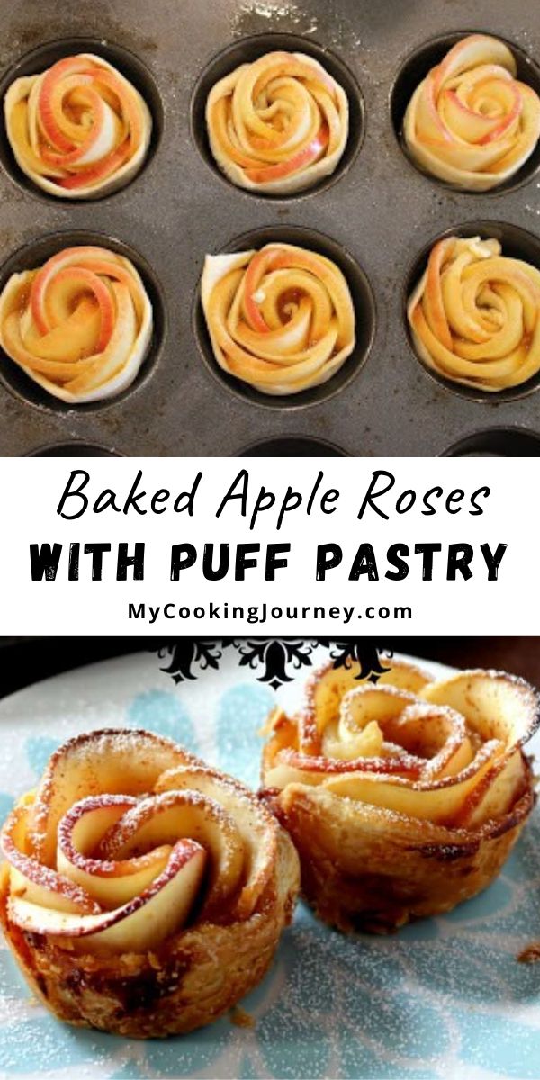 baked apple roses with puff pastry recipe