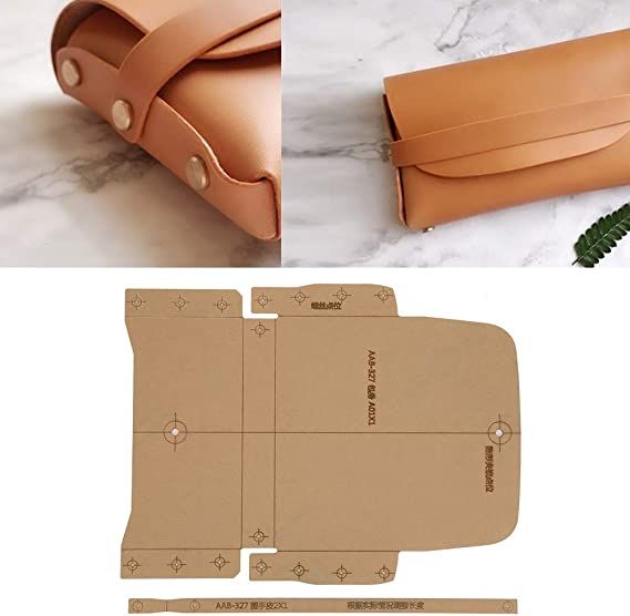 an image of the inside of a purse and cut out parts to make it into a wallet