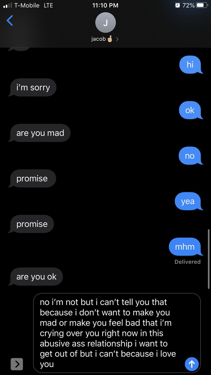 two texts are shown in the same language as one is being sent to another person