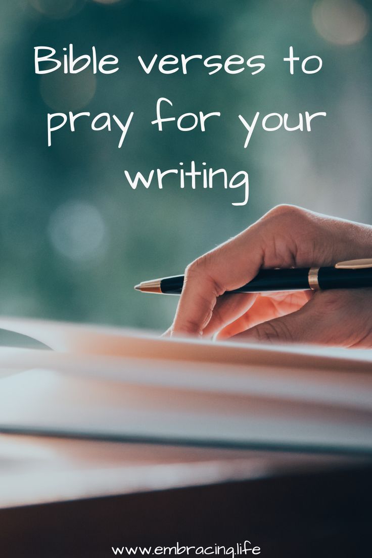 a person writing on paper with the words bible verses to pray for your writing