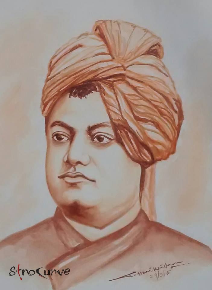 a drawing of a man wearing a turban