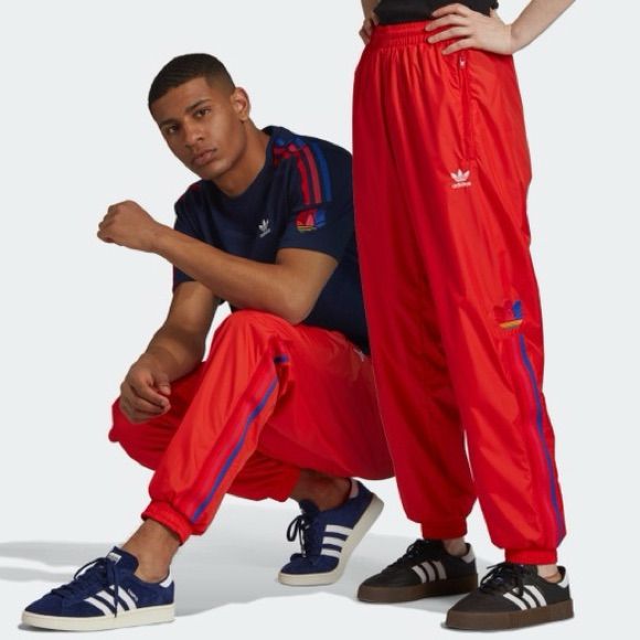 $86 Price: New Adidas Originals 3d Trefoil 3-Stripes Track Pants Active Red Ge6249 Small University Red Casual Bottoms For Streetwear, Casual University Red Bottoms For Streetwear, Adidas Three Stripes Pants For Streetwear, Spring Streetwear Joggers With Three Stripes Branding, Red Bottoms For Streetwear In Spring, Red Bottoms For Spring Streetwear, Adidas Joggers For Spring Streetwear, Red Casual Sports Pants, Sporty Red Pants For Spring