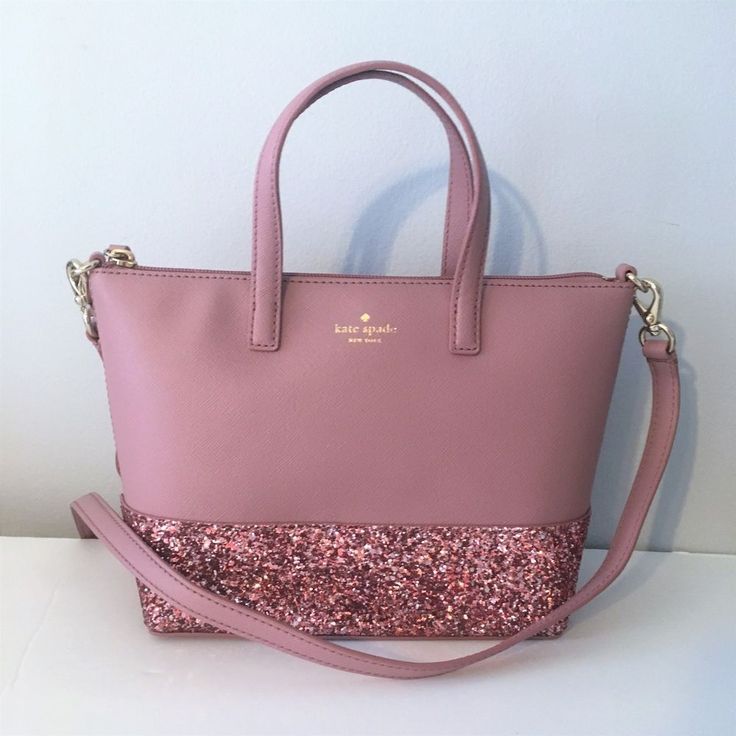 KATE SPADE Ina Crossbody Glitter Satchel ~ Dusty Peony NWT Greta Court Handbag #katespade #Crossbody #purseskatespade Cheap Purses, Popular Handbags, Unique Purses, Boho Purses, Handbags Affordable, Cheap Handbags, Cheap Bags, Pink Purse, Trending Handbag