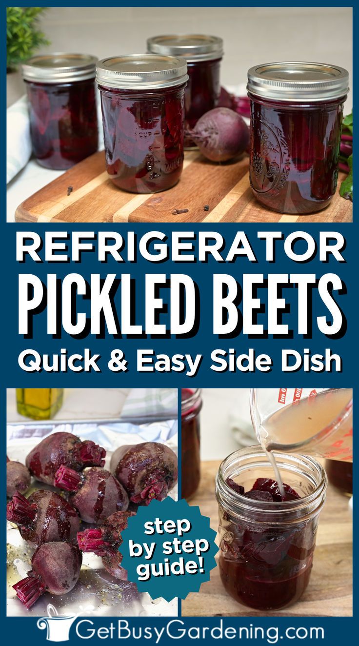 refrigerator pickled beets quick and easy side dish with step - by - step guide