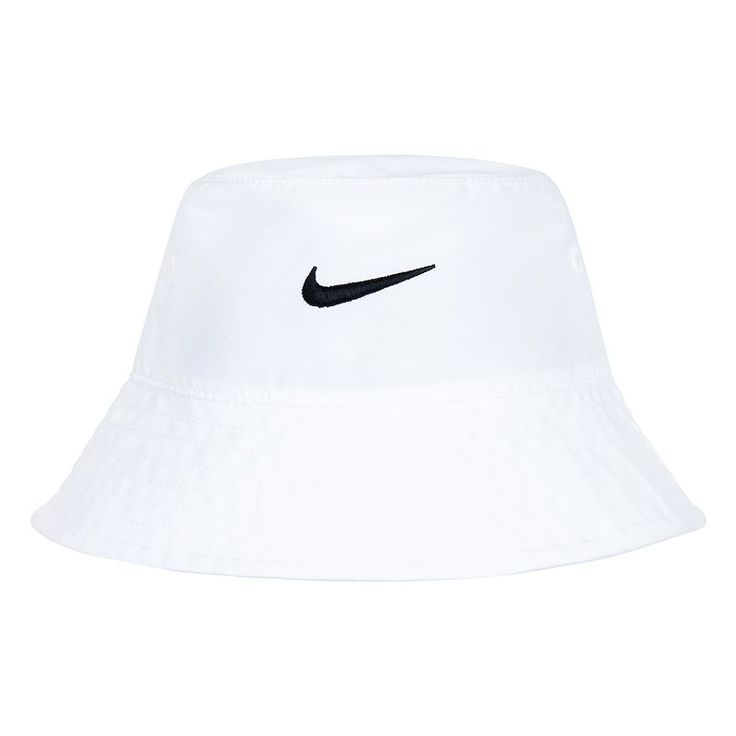 With a simple and sporty look, this kids' Nike UPF bucket hat will be adorable with any outfit. Click on this KIDS APPAREL & SHOES GUIDE to find the perfect fit and more! FEATURES One size fits most kids sized 4-7 UPF 40+ finish helps protect from the suns' UV rays 5-in. brim Built-in sweatband Gender neutralFABRIC & CARE Main body: polyester Built-in sweatband: cotton Hand wash Imported Color: White. Gender: male. Shoes Guide, Bucket Hat White, Kids Nike, Sporty Look, Uv Rays, Bucket Hat, Built In, Perfect Fit, Color White