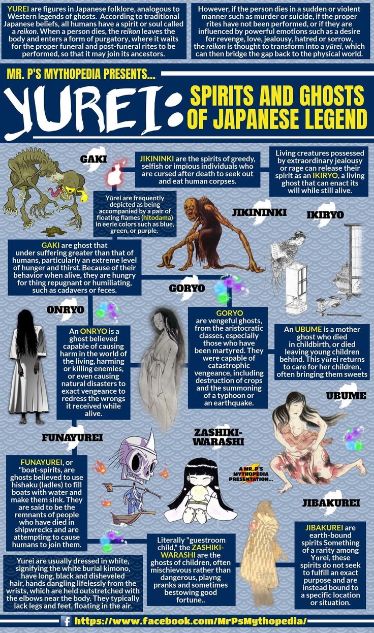 an info sheet describing the different types of monsters and their names in english or japanese