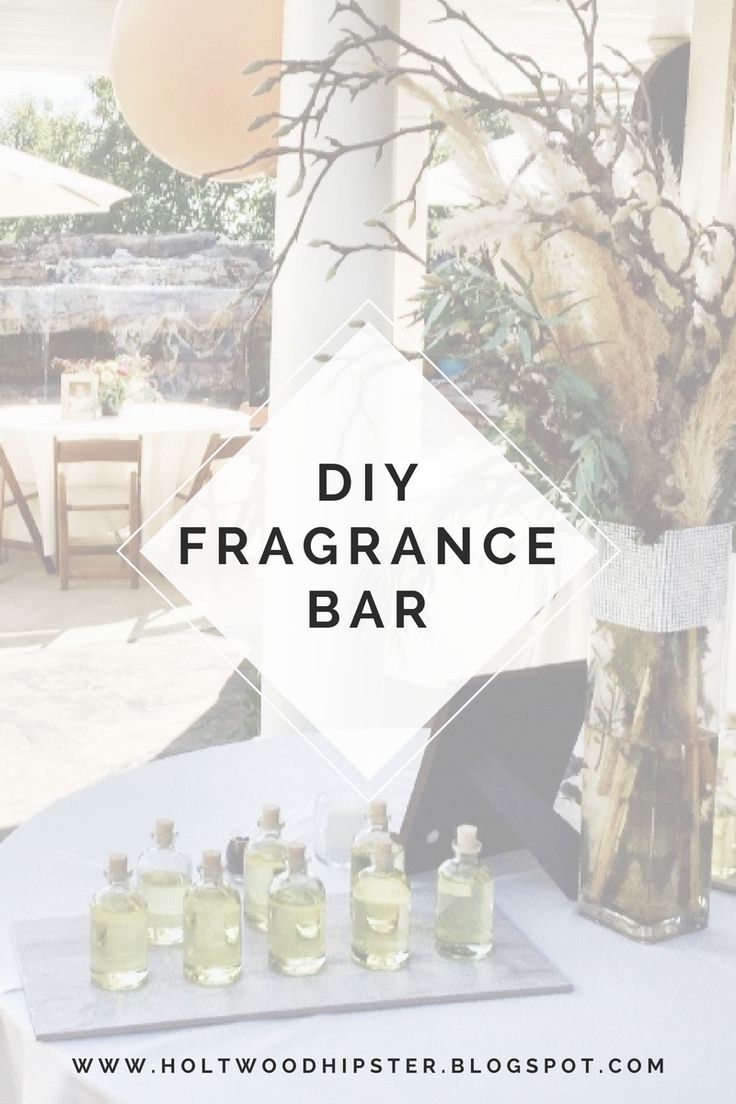 DIY Fragrance Bar by Holtwood Hipster Essential Oil Party, Fragrance Bar, Perfume Bar, Candle Workshop, Diy Fragrance, Bohemian Bridal Shower, Woods Wedding, Fragrance Oil Blends, Diy Scent