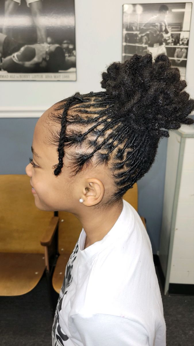 Dread Hairstyles For Girls Kids, Kid Locs Daughters, Loc Hairstyles For Girls Kids, Dread Hairstyles For Kids, Little Black Girls Loc Styles, Loc Styles For Girls Kids, Dreadlock Hairstyles For Kids, Kids Dreadlocks Styles, Loc Hairstyles For Kids