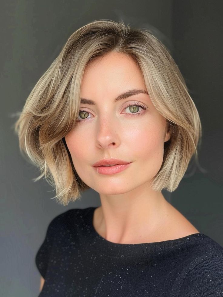 Flattering Bob Haircut for Square Faces Women With Large Noses, Best Hairstyles For Square Face, Volume Haircut, Hairstyles For Square Faces, Prominent Nose, Square Jawline, Strong Jawline, Chubby Face Haircuts, Haircut For Square Face