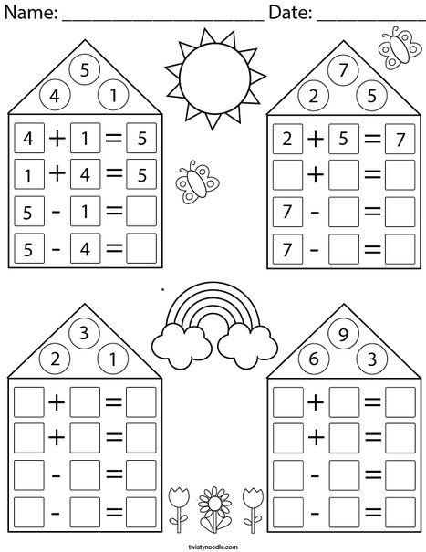 the worksheet for addition and subtractions to help students learn how to use