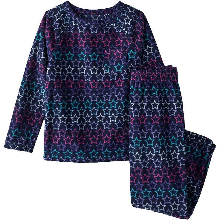 Your kiddo will be super cozy at bedtime with these Lands' End fleece pajamas. Your kiddo will be super cozy at bedtime with these Lands' End fleece pajamas. 2-piece set includes: top & bottoms Top: crewneck, long sleeves, 1 functional pocket Bottoms: Elastic waistbandFABRIC & CARE Polyester For children's safety, garments should be snug fitting or flame resistant. These are flame resistant garments. Machine wash Imported Sold by O5 LE, LLC and fulfilled on their behalf by Lands' End Size: 4. Co Family Pajama Sets, Cozy Pajamas, Girls Sleepwear, Matching Family Pajamas, Fleece Pajamas, Team Blue, Sleepwear Sets, Kids Outfits Girls, Girls Pajamas