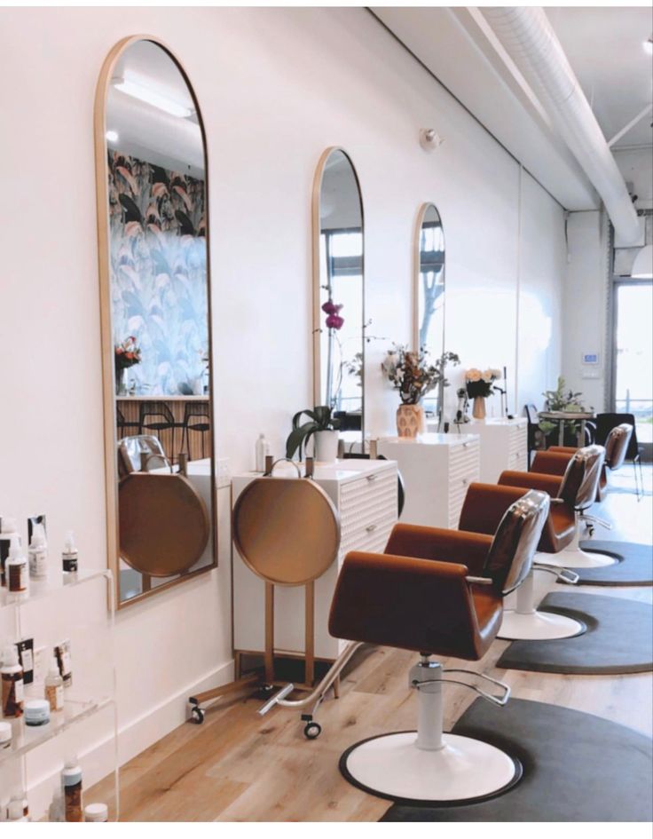 the salon is clean and ready for customers to use