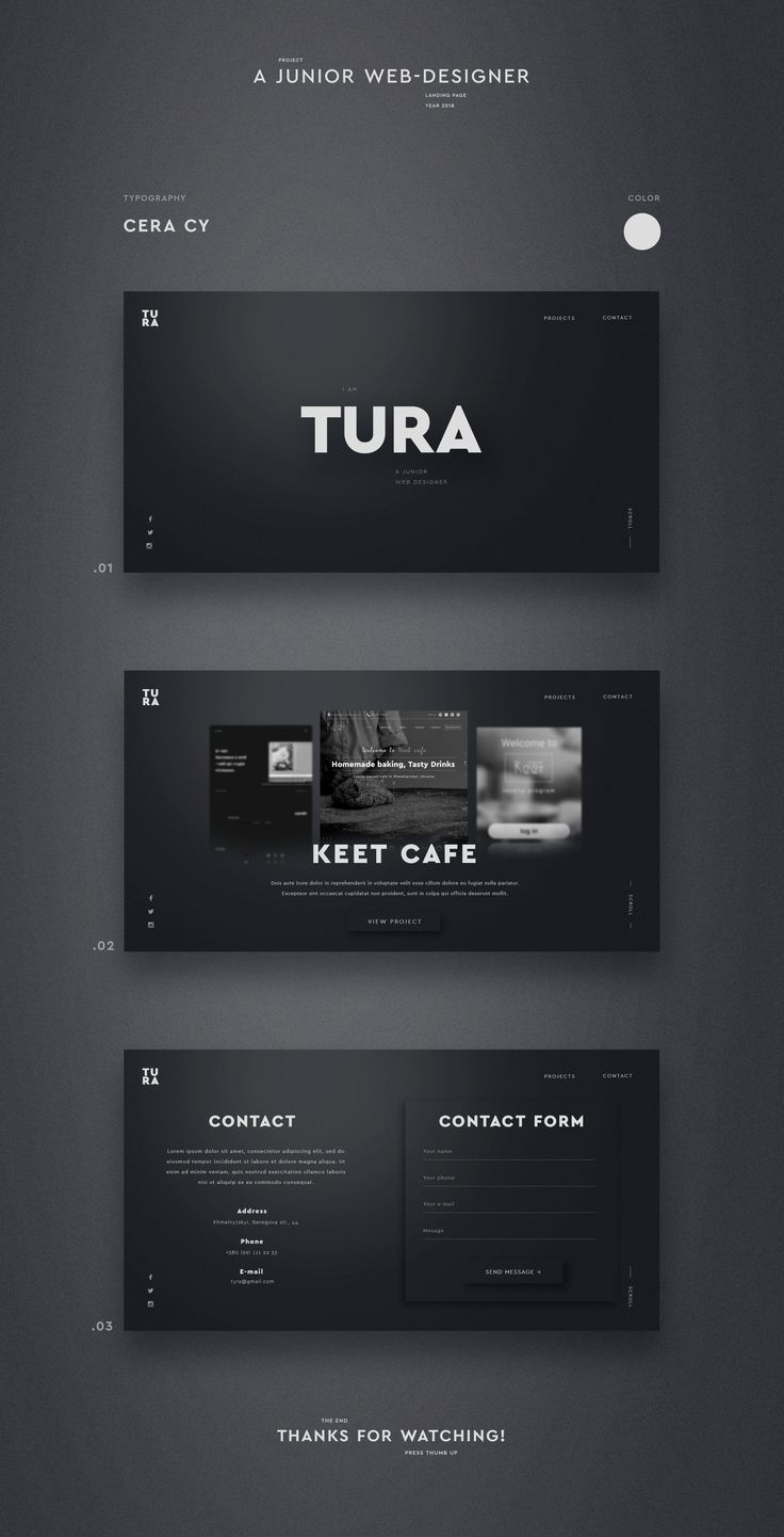 the website design for tura is shown in black and white