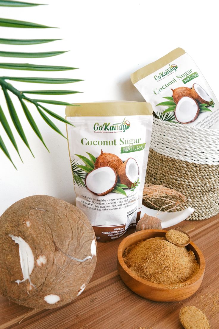 #coconut #sugar #coconutsugar #productphotography #palm Sweets Product Photography, Coconut Product Photography, Food Product Photography Ideas, Coconut Images, Job Photography, Sugar Photography, Candle Photography Ideas, Food Layout, Coconut Products