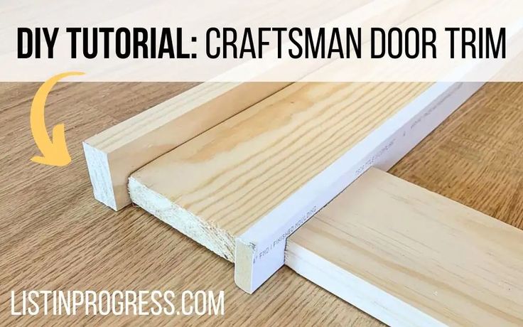 how to make a diy wooden door trim with pictures and instructions on the bottom