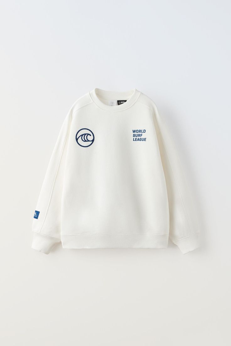 WSL™ EMBROIDERED SWEATSHIRT Lego Print, World Surf League, Print And Embroidery, Round Neck Sweatshirts, Embroidered Sweatshirt, Embroidered Sweatshirts, Name It, Graphic Tee, Round Neck