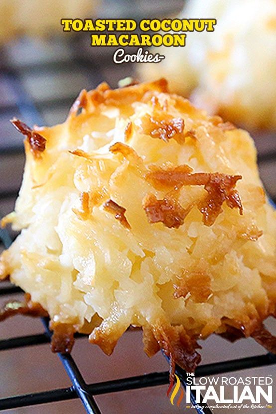 coconut macaroons are cooling on the grill