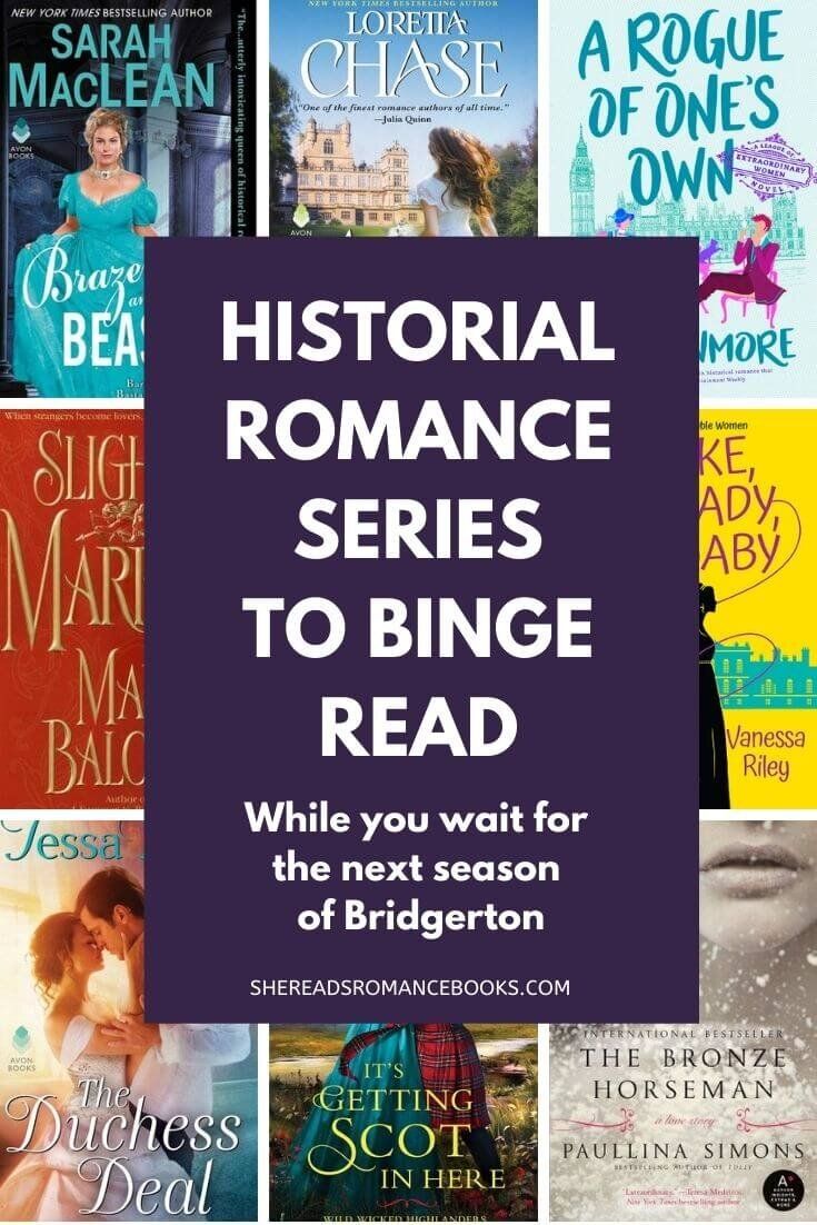 historical romance series to binge read while you wait for the next season of bridgerton