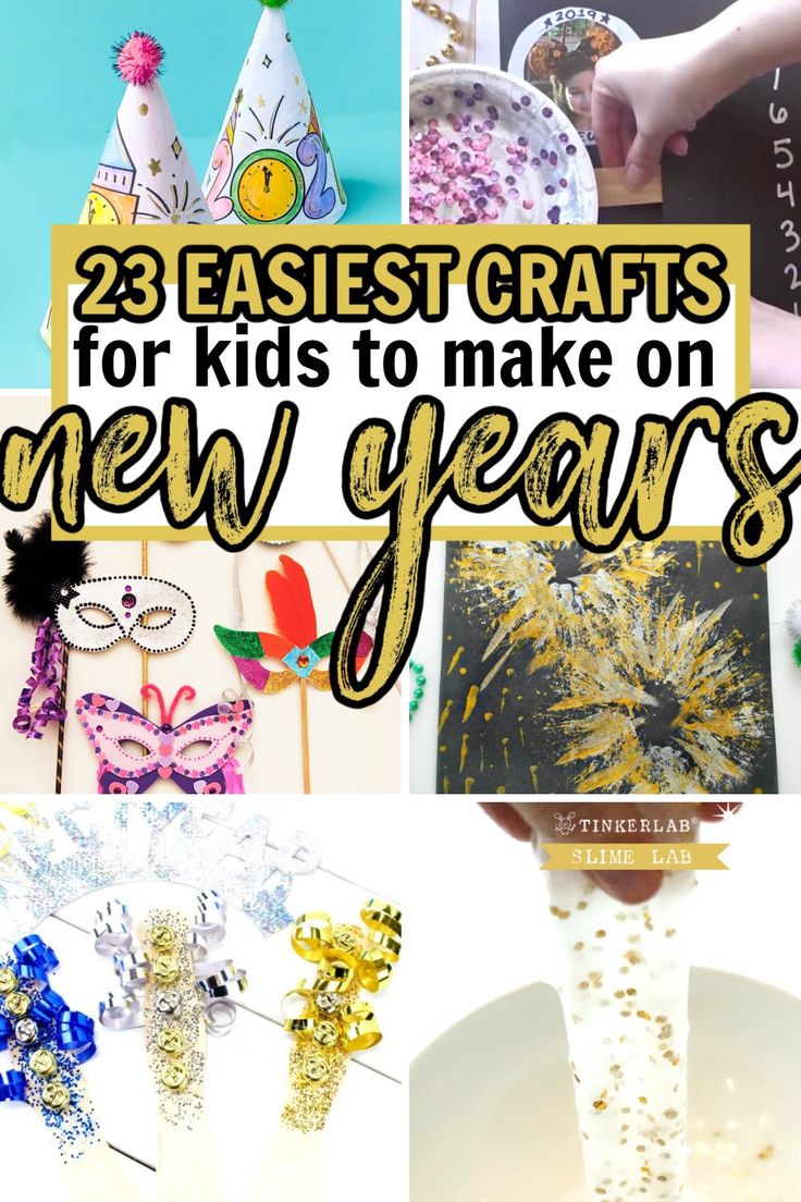 the best crafts for kids to make on new years