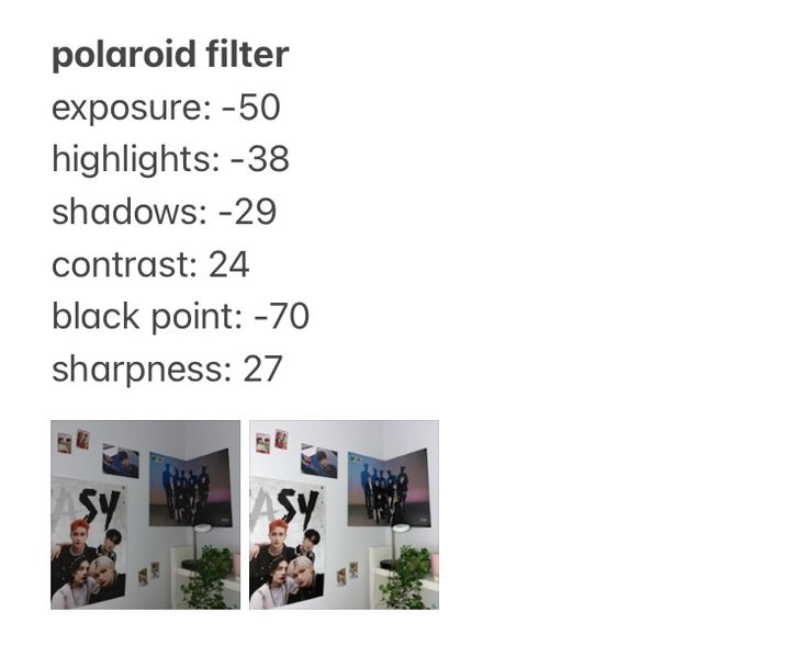 the polaroid filter is shown in three different pictures