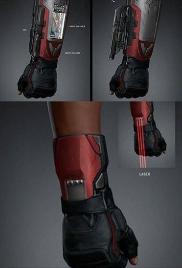 the avengers gloves are designed to look like they have been made from iron man's armor