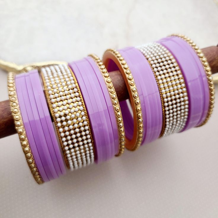 Neelam Indian , South Asian , Pakistani , Desi , Punjabi , Tamil , Indian Jewelry Elegant Festive Pearl Bracelets, Elegant Purple Wedding Bracelets, Elegant Purple Bracelets For Wedding, Festive Pearl Bracelets For Wedding, Festive Pearl Bracelet For Gift, Festive Pearl Bracelet Perfect For Gifts, Purple Round Beads Jewelry For Festive Occasion, Purple Beaded Jewelry For Festive Occasions, Elegant Beaded Bangle For Festive Occasions