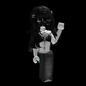 Roblox Female Avatar Emo, Black Hair Roblox Avatar, Emo Roblox Avatar Girl, Roblox Avatars Female, Roblox Emo Girl, Roblox Female Avatar, Roblox Char, Goth Roblox Avatars, Black Avatar