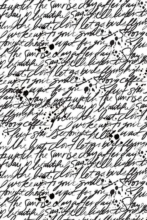 black and white handwritten text on a sheet of paper with ink marks in it