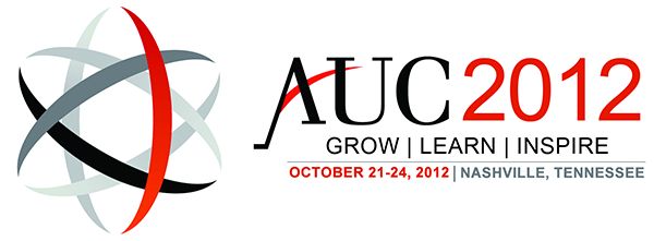 an advertisement for the 2012 auc grow learn inspire conference