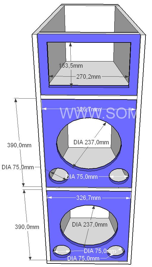 the measurements for a tall blue cabinet