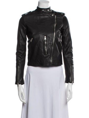 AllSaints Lamb Leather Biker JacketBlackStand CollarZip Pockets & Zip ClosureFit:Jackets by AllSaints typically fit true to size. Female Biker Outfit, Outfit Kpop, Female Biker, Jackets Black, Biker Outfit, Leather Biker Jacket, Outerwear Sweater, Shirt Accessories, Moto Jacket