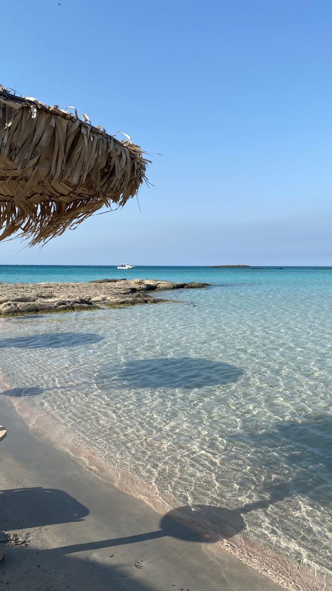 the beach is clean and clear for us to see