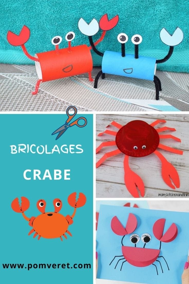 paper plate crab craft for kids to make