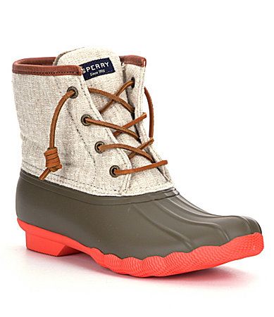 Sperry Saltwater Waterproof Duck Boots #Dillards Duck Boats, Winter Duck Boots, Sperry Boots, Sperry Duck Boots, Boating Outfit, Cute Boots, Duck Boots, Crazy Shoes, Shoe Obsession