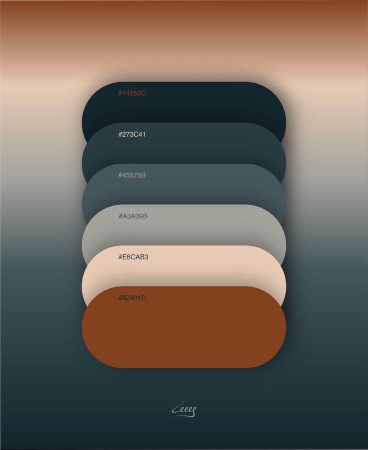 an image of a group of different colors on a black and brown background with text