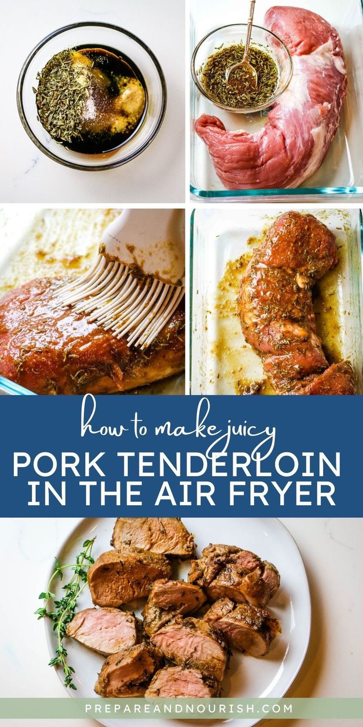 how to make pork tendereon in the air fryer