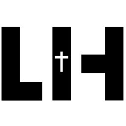 the word'life'is written in black and white with a cross on it