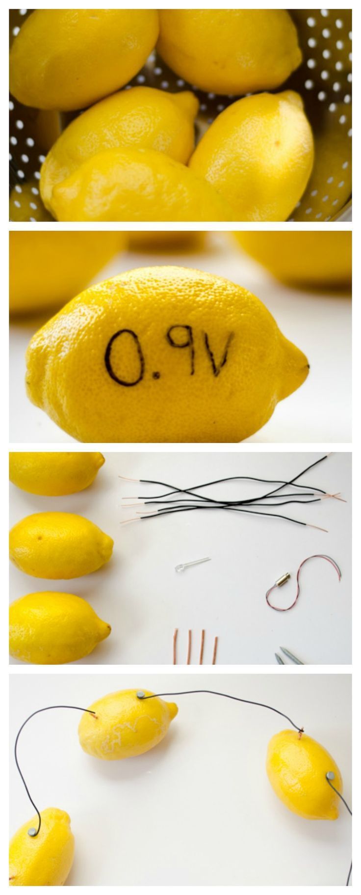 lemons with the word op written on them are shown in three different pictures, one is