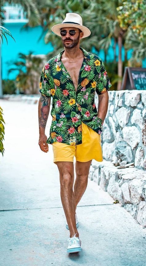 Beach Party Dress Code, Pool Party Dress Code, Party Dress For Man, Cancun Outfits, Party Dress Codes, Pool Party Dresses, Beach Outfit Men, 90s Fashion Outfits Hip Hop Party, Party Outfit Men