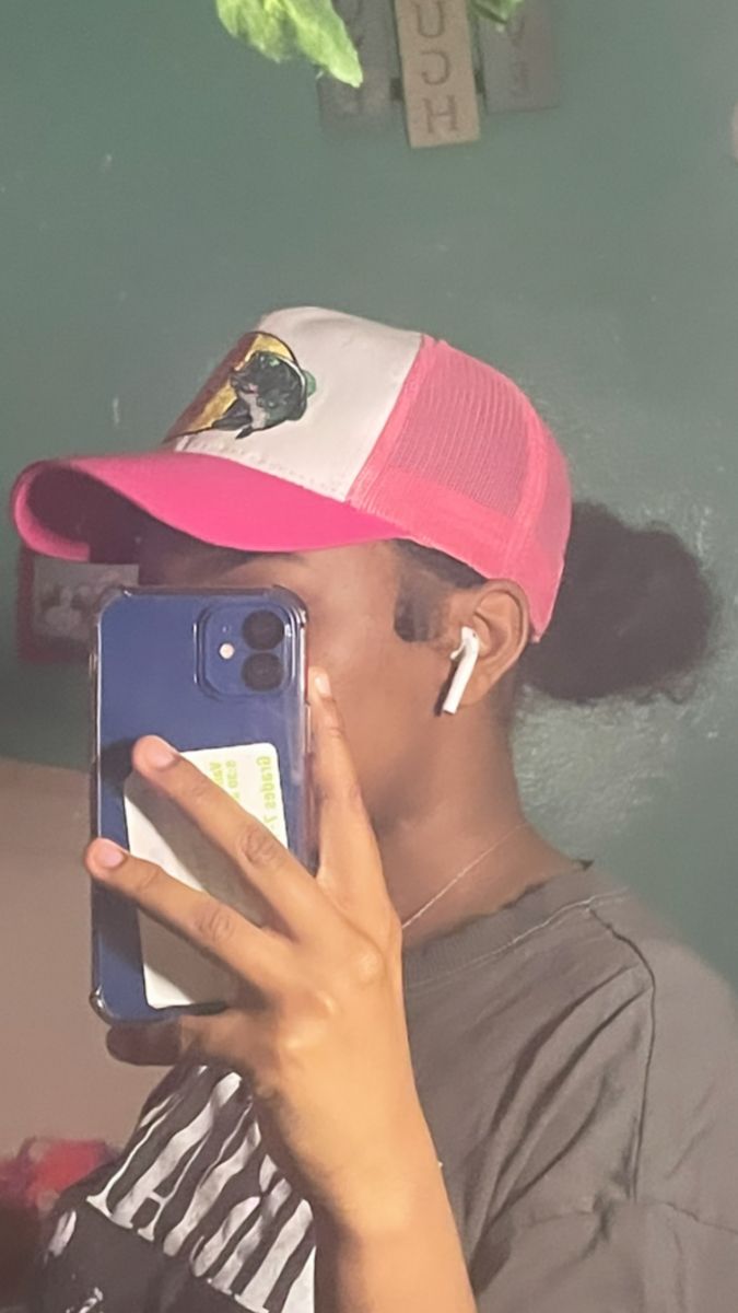 Slick Back Bun With Hat, Natural Hairstyles With Hats, Low Bun With Hat Baseball Caps, Ponytail With Hat Baseball Caps, Hat Hairstyles Black Women, Low Bun With Hat, Ponytail With Hat, Cute Hairstyles With Hats, Hair With Hat