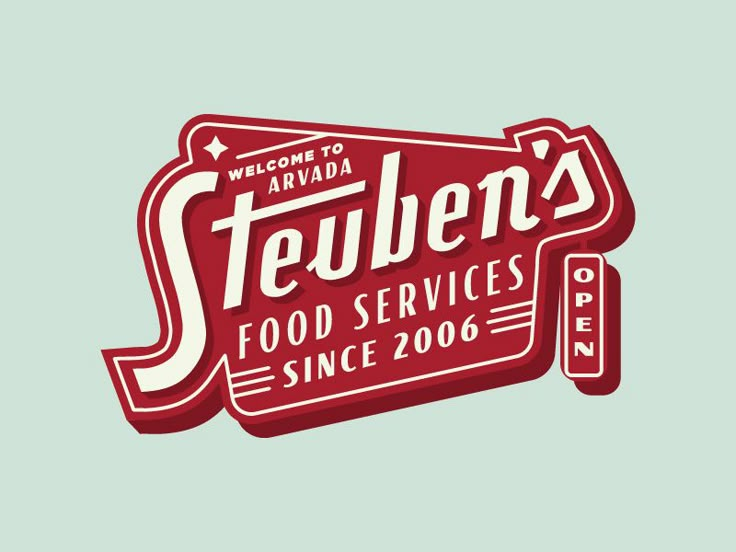 the logo for seuben's food services since 2006