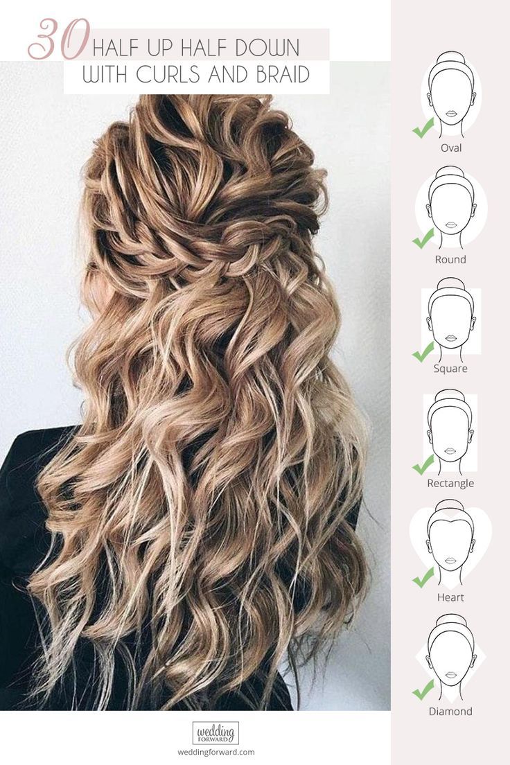 30 Wedding Hairstyles Half Up Half Down With Curls And Braid ❤️ We have collected for you the most original wedding hairstyles half up half down with curls and braid ideas from around the Internet to inspire brides.  #weddings #hairstyles #bridalhairstyle #weddinghairstyleshalfhalfcurlsbraid Wedding Hairstyles And Makeup, Wedding Hair Half, Wedding Hairstyles Bride, Hair Things, 2022 Wedding, Wedding Hairstyles Half Up Half Down, Braid Ideas, Wedding Hair Down, Braided Hairstyles For Wedding