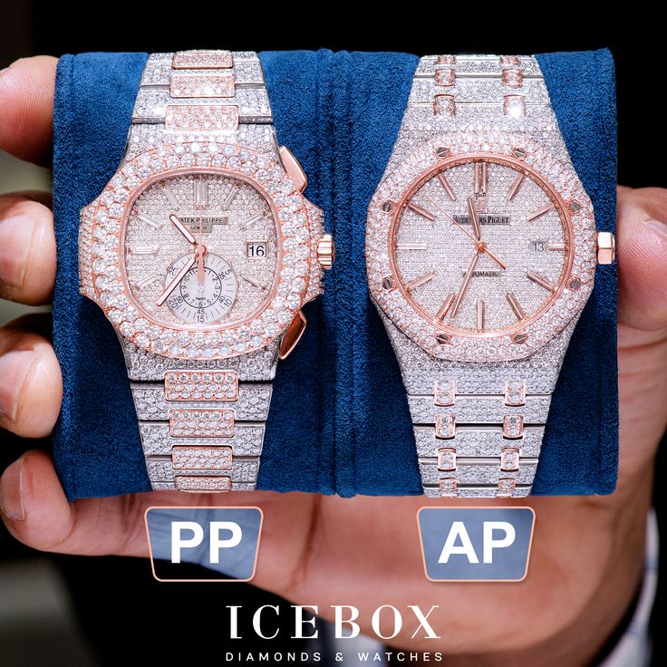 This Icebox 5980 is made of 18K Two-Tone gold with Iced Out of diamonds. This piece is handcrafted and manufactured by Icebox. All of the diamonds are hand-set by a master diamond setter in the highest quality craftsmanship. What do you prefer? Patek Philippe or Audemars Piguet? #Patek #Audemars #RoseGold #BustDown Icebox Diamonds, Opals Jewelry, Bracelets Tennis, Rapper Jewelry, Diamond Solitaire Earrings, Expensive Jewelry Luxury, Solitaire Earrings, Rich Lifestyle, Smart Watches