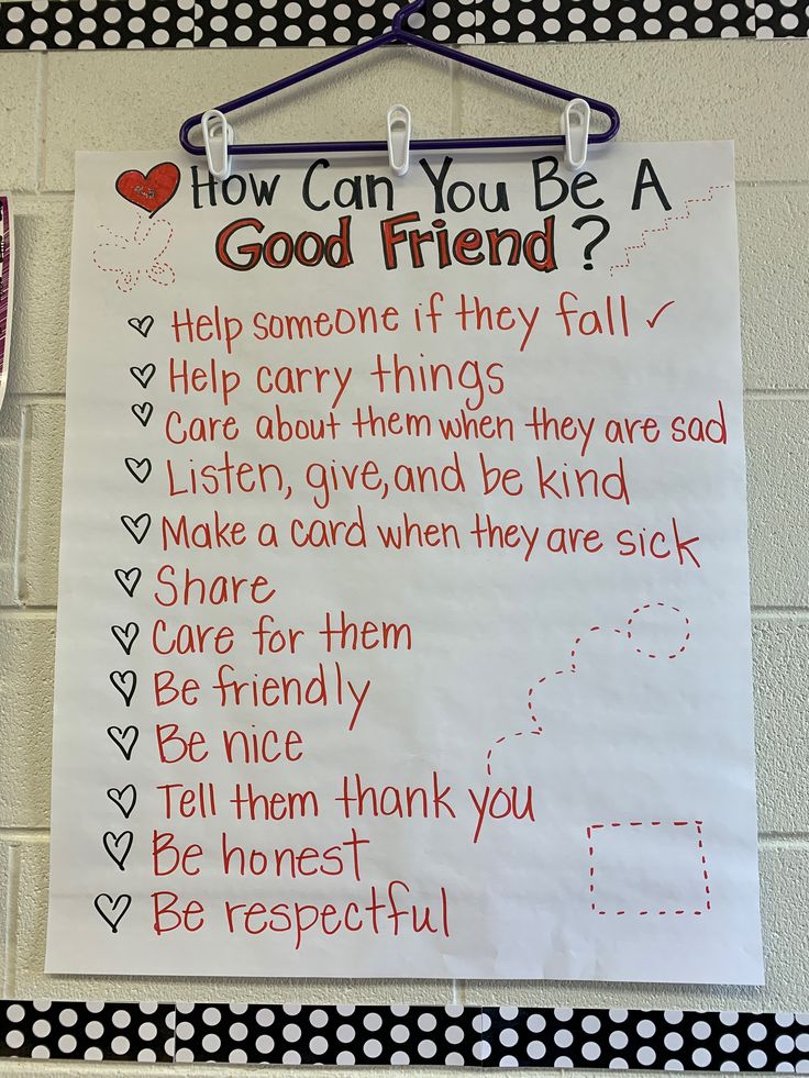 a sign hanging on the wall that says how can you be a good friend?